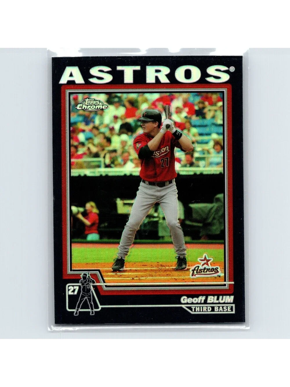 2004 Topps Chrome Geoff Blum #56 Black Refractors Houston Astros